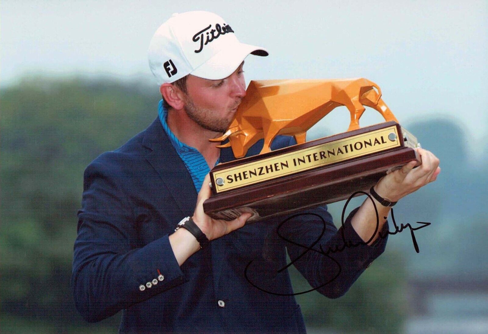 Bernd WEISBERGER SIGNED 12x8 Photo Poster painting AFTAL Autograph COA Golf European Tour Winner