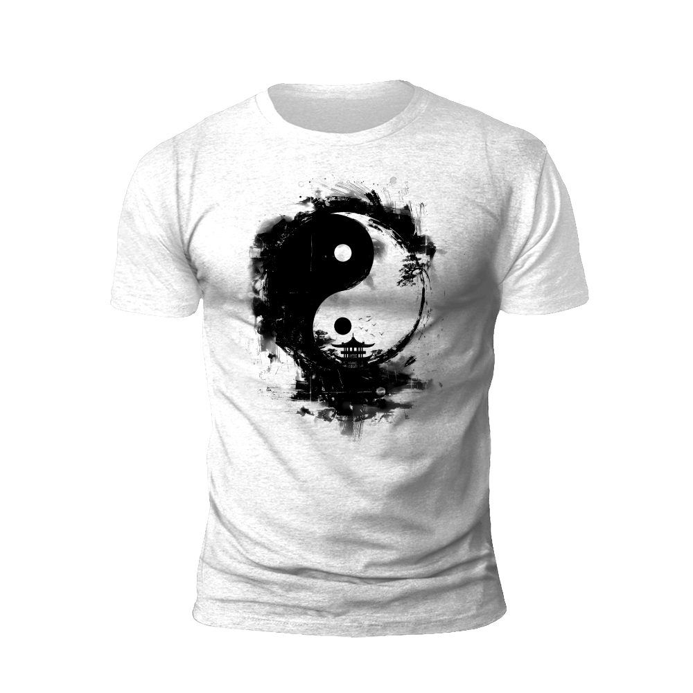 Harmony of Nature: Yin Yang Forest T-shirt