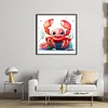 >SALE<Full Embroidery Eco-cotton Thread 14CT Printed Crab Cross Stitch Artwork 40x40cm
