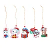 5pcs/set Double side Christmas Diamond Painting DIY Hanging Pendant Trees Decoration