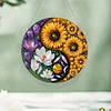 Acryl Yin Yang Diagramm der blühenden Blume - 5d DIY Handwerk Anhänger