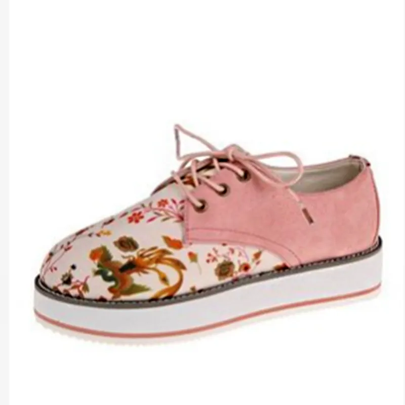 Women Flats Shoes 2021 Fashion Print Flat Shoes Women Comfort Casual Shoes Ladies Plus Size Platform Shoes Zapatos De Mujer