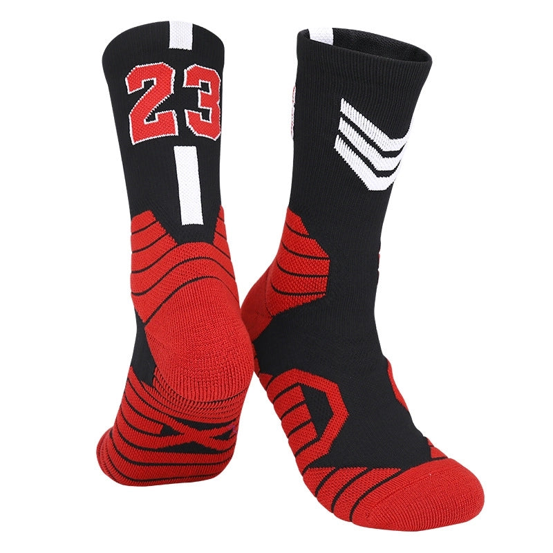 Curry Professional Basketball Socks Men’s High-top Breathable Combat Socks Training Mid-calf Socks Non-slip Sports Socks Men’s