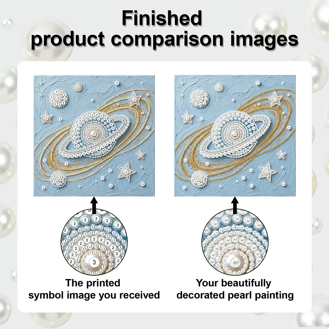 Starry Sky - DIY Pearl Diamond Art Kit With Frame 25*25cm