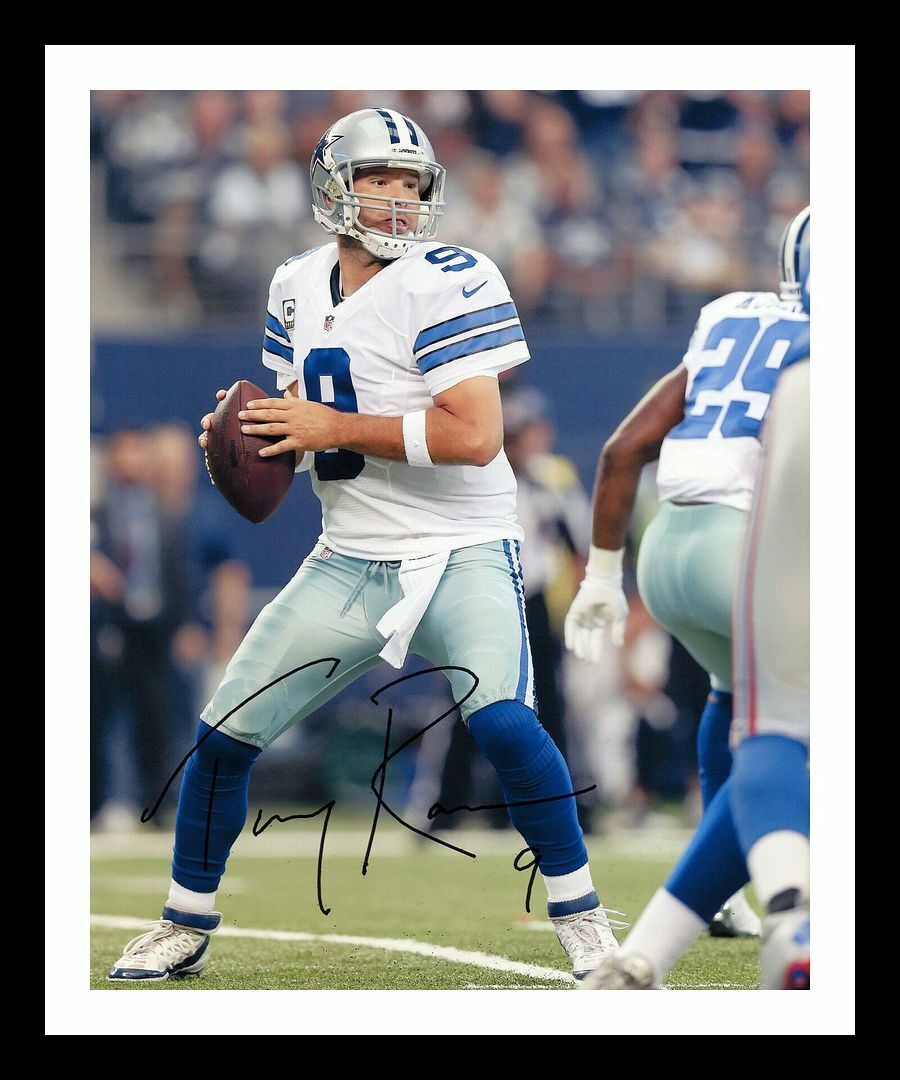 Tony Romo - Dallas Cowboys Autographed Signed & Framed Photo Poster painting