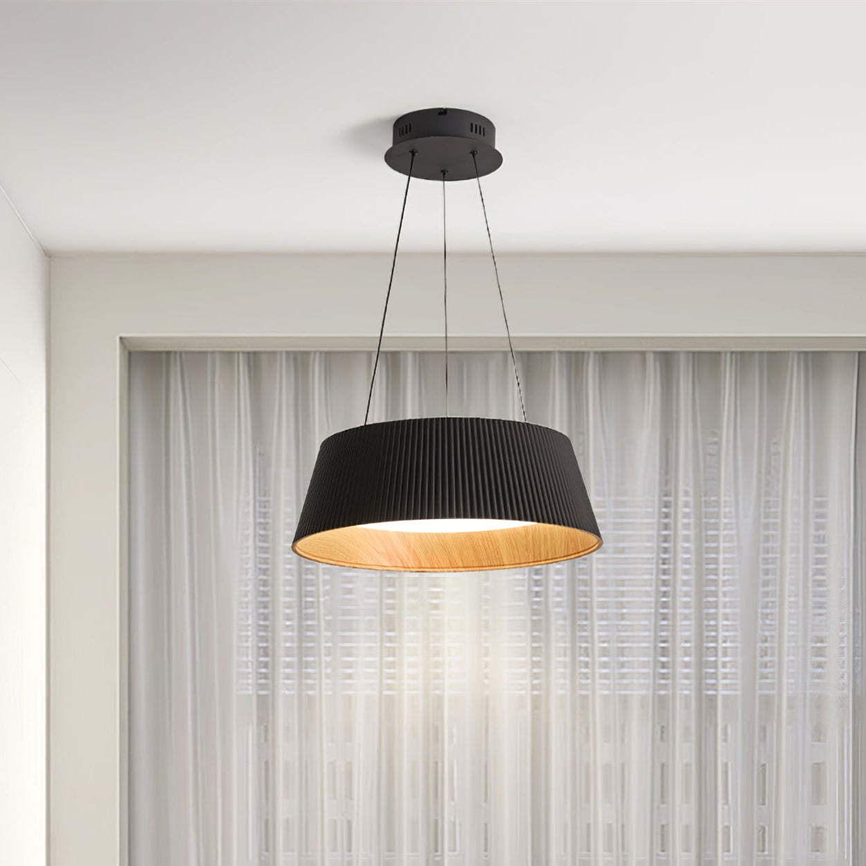 Modern Ribbed Kitchen Pendant Light Fixtures
