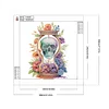 Diamond Painting-DIY Crystal Rhinestone Skull Hourglass