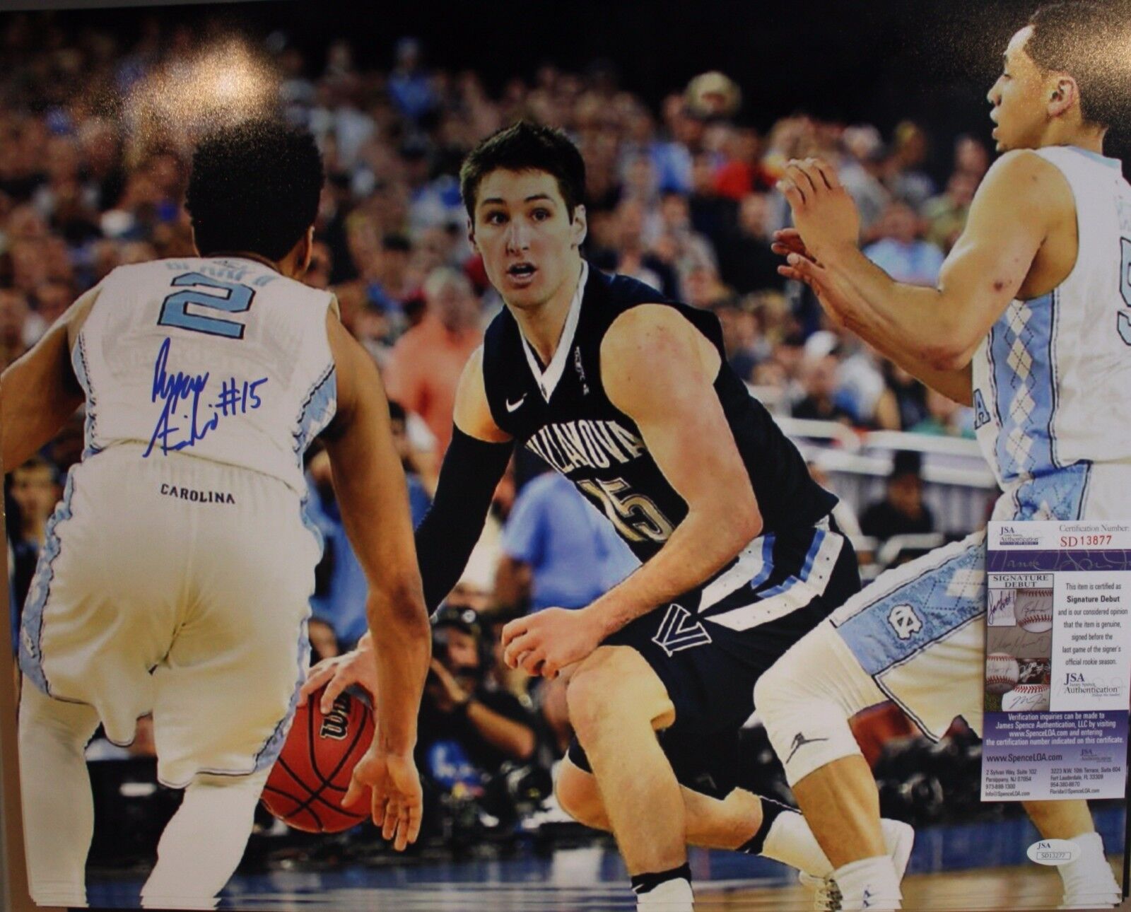 Autographed Ryan Arcidiacono '16 Villanova University Basketball 16x20 Photo Poster painting JSA