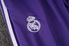 Joyfball 2024/2025 Real Madrid Long Zipped Jacket white Retro version Soccer Jersey 1:1 Thai Quality 