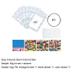 50pcs DIY Diamond Painting Werkzeuge selbstklebende Taschen f&uuml;r Bastelbedarf (wei&szlig;)