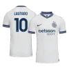 LAUTARO #10 Inter Milan Away Authentic Soccer Jersey 2024/25