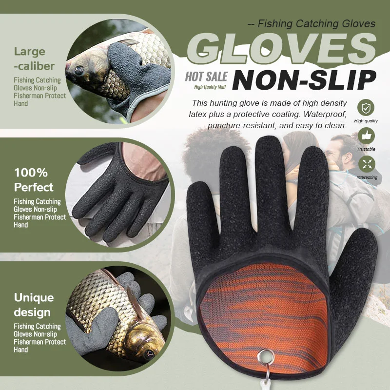 Fishing Gloves,Fishing Catching Gloves Non-Slip Fisherman Protect Hand   Fishing Gloves for Men and Women, Ideal for Ice Fishing, Winter Fishing, Or  Other Outdoor Winter Sports Tregoo, Fishing Gloves -  Canada