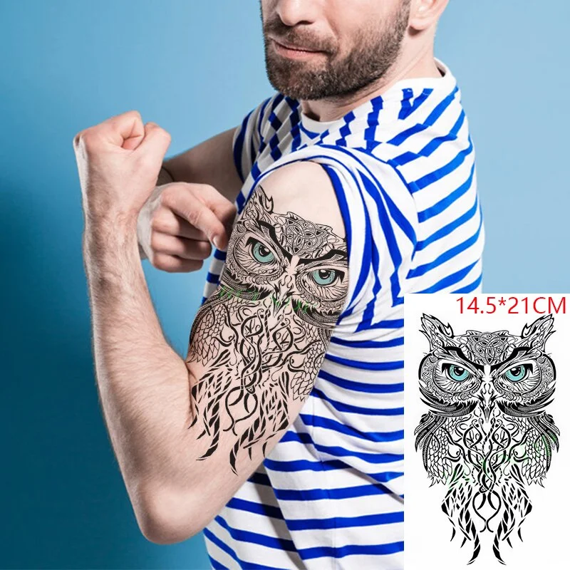 Sdrawing Temporary Tattoo Sticker Red Rose Dragon Lion Tiger Animal Tatto Stickers Flash Tatoo Fake Tattoos for Men Women