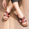 🔥LAST DAY 49% OFF🔥-Women's Leaves Decor Sandals, Slip On Soft Sole Platform Casual Slides, Non-slip Summer Slides