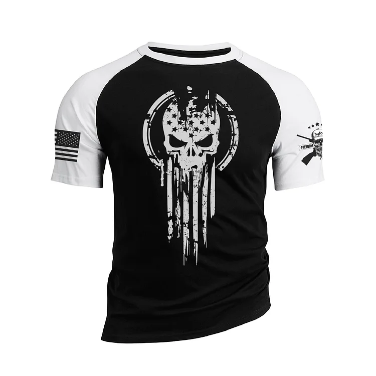 THE PUNISHER RAGLAN GRAPHIC TEE