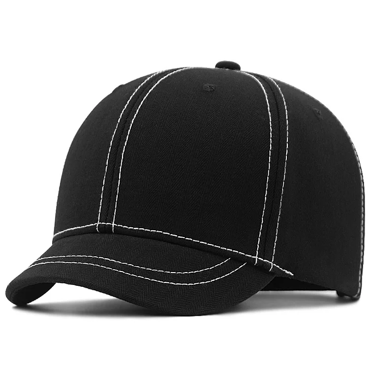 Adult Hiphop Sport Hats Lady Shor Peak Sun Cap Big Bone Man Hard Top Cotton Plus Size Baseball Caps 56-60cm 60-66cm