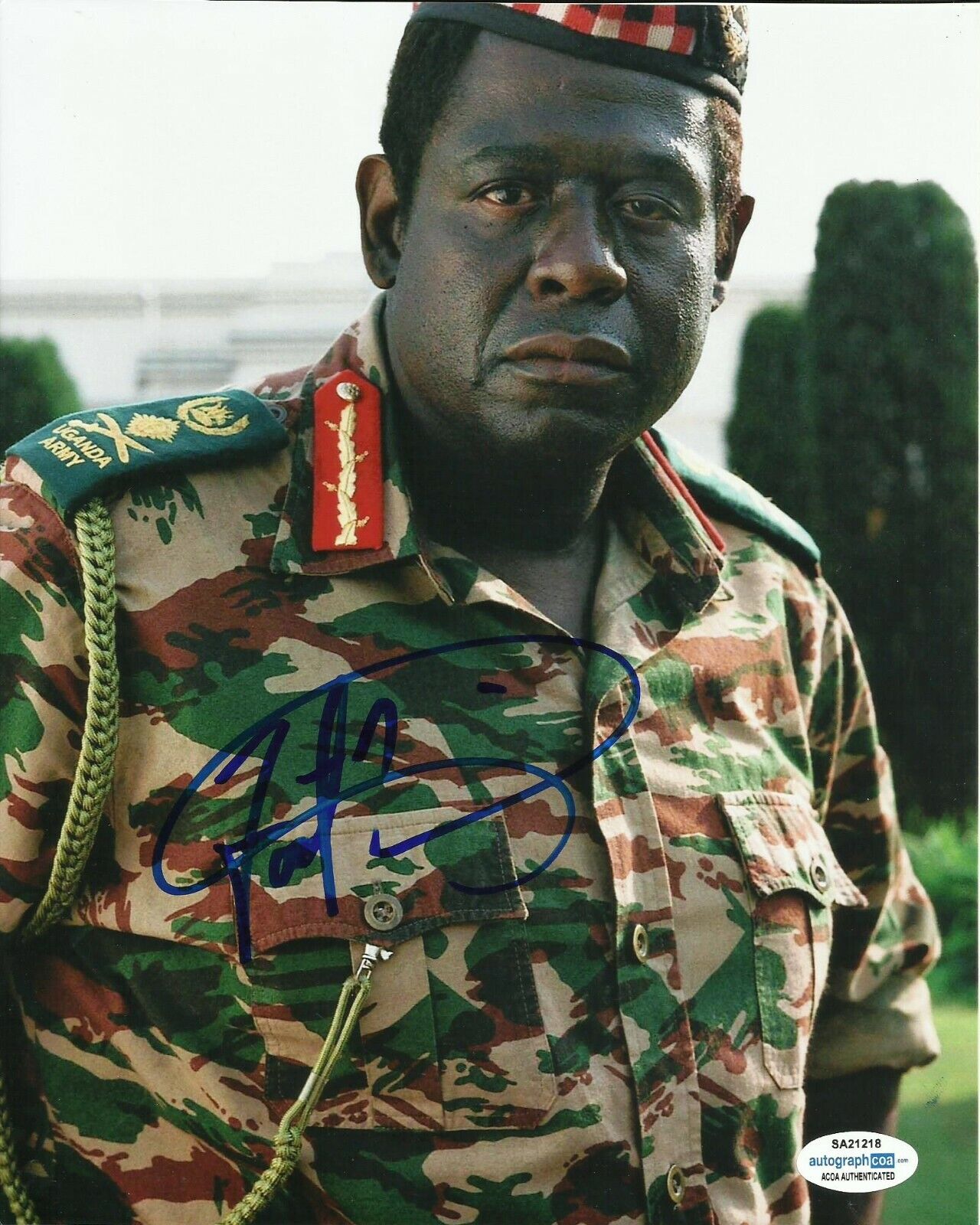 FOREST WHITAKER SIGNED LAST KING OF SCOTLAND Photo Poster painting UACC REG 242 (2) ACOA CERT