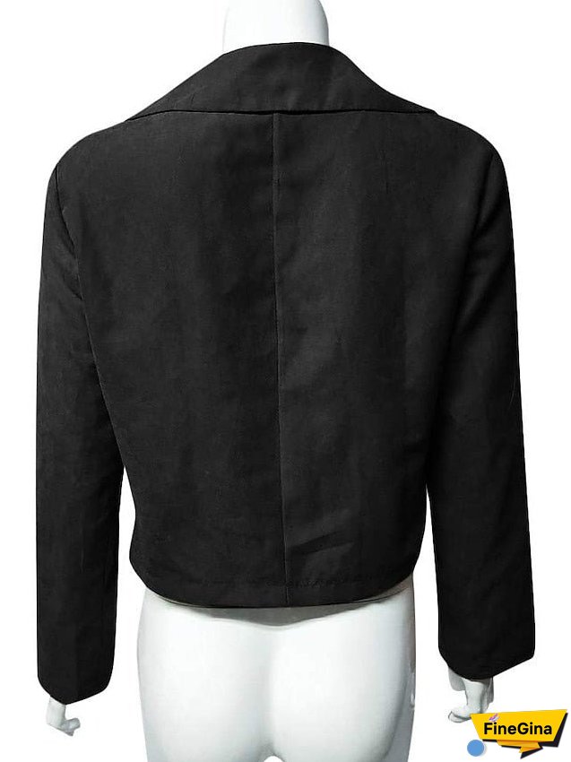 Women's Vest Casual Jacket Regular Pocket Coat Light Pink Wine Red Green Black Blue Casual Street Fall Zipper Turndown