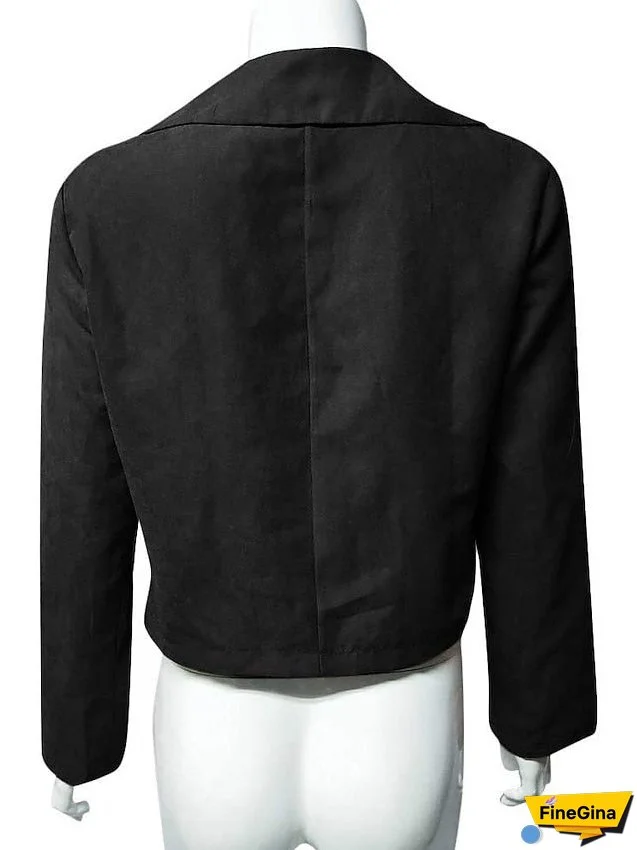 Women's Vest Casual Jacket Regular Pocket Coat Light Pink Wine Red Green Black Blue Casual Street Fall Zipper Turndown