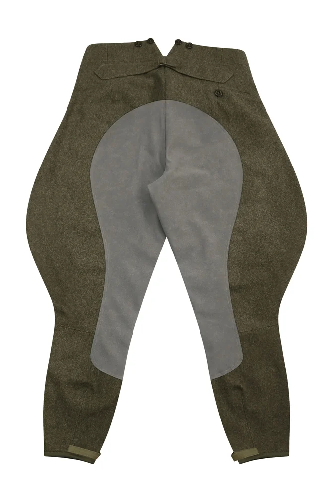   Wehrmacht German Officer Brown Grey Wool Riding Breeches German-Uniform