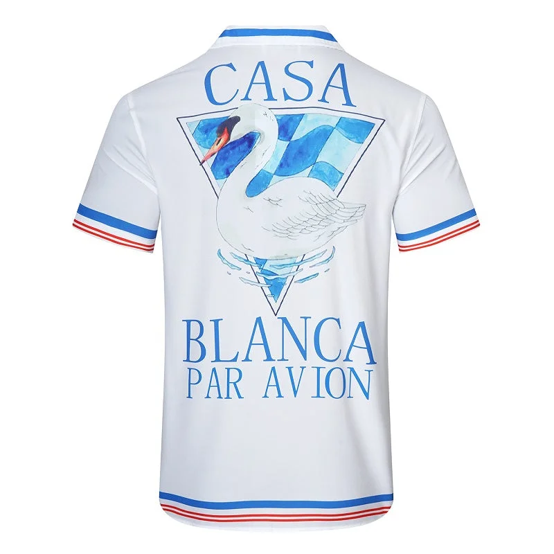 Casablanca 2023SS New Product Silk Short Sleeve Shirt