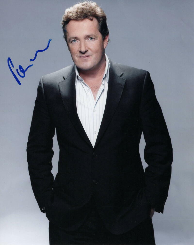 PIERS MORGAN SIGNED AUTOGRAPH 8X10 Photo Poster painting - LIVE, CNN, GOOD MORNING BRITAIN, BBC