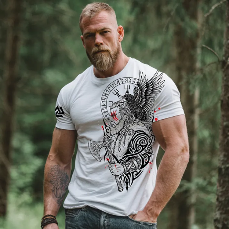 Men's Viking Print Comfy T-shirt