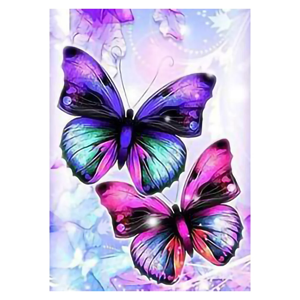 11CT estampado punto de cruz mariposa (50 * 40cm)