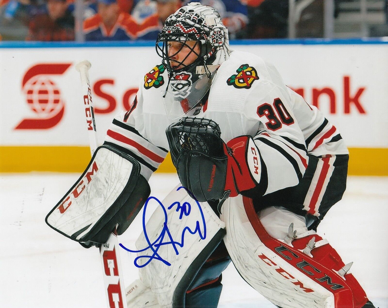 JEFF GLASS signed (CHICAGO BLACKHAWKS) autograph HOCKEY 8X10 Photo Poster painting W/COA #2