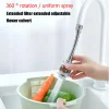 Anti-splash Rotary Faucet Shower Head Bath Filter Durable Water Saving Tap Nozzle Device Kitchen Household Accessories