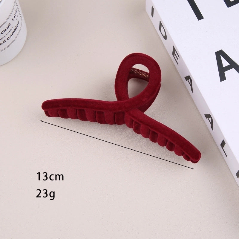 Women’s Retro Solid Color Plastic Hair Claws