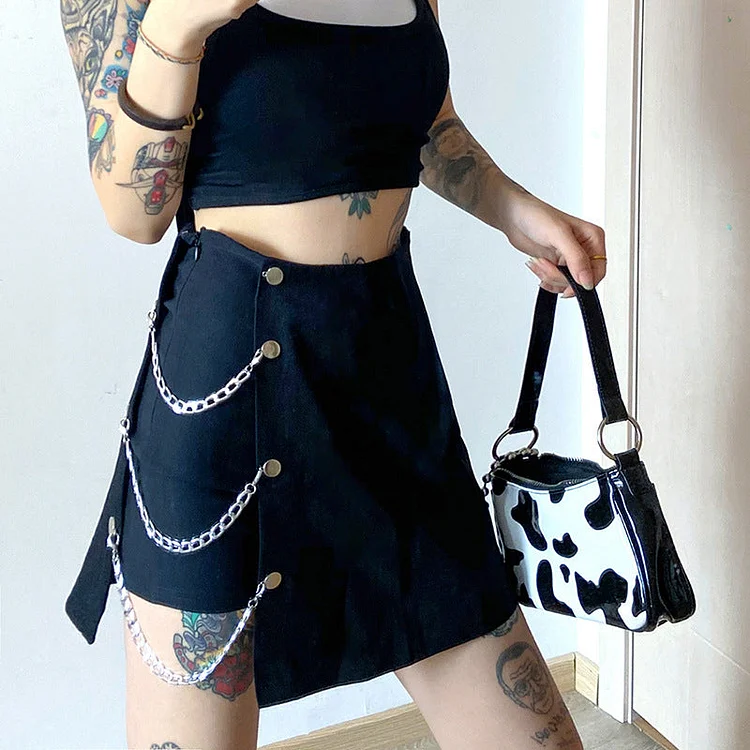 Irregular Chain Skirt