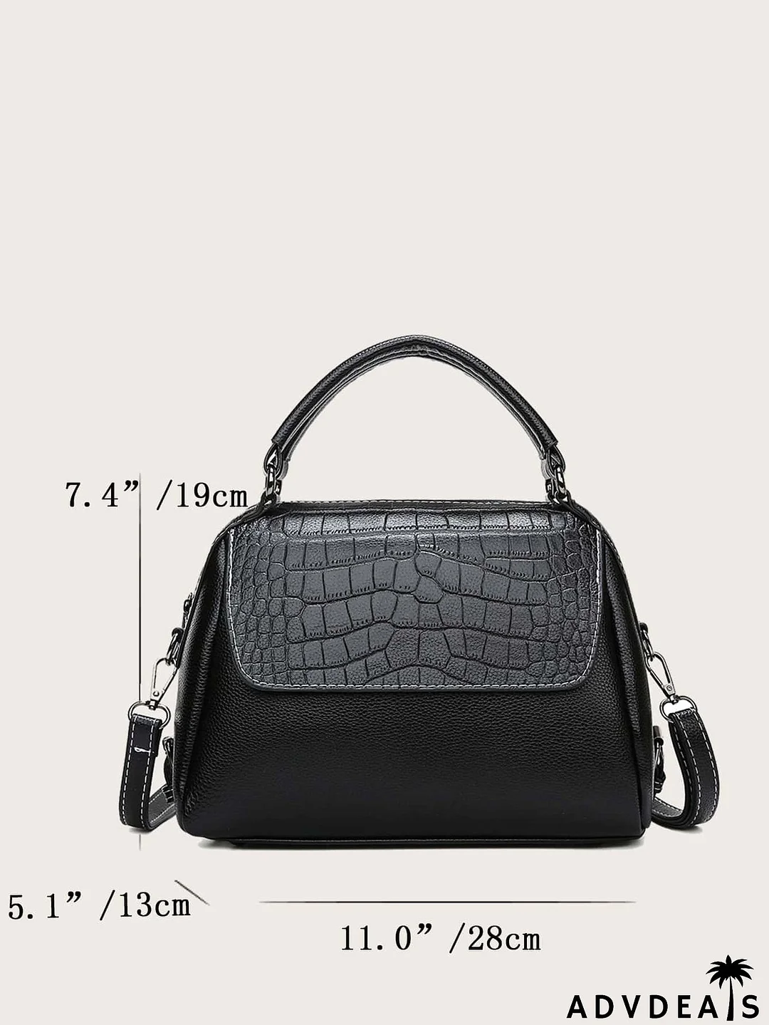 Croc Embossed Dome Bag
