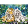 >SALE<Full Embroidery Eco-cotton Thread 11CT Printed Tiger Cross Stitch Kit 60x45cm