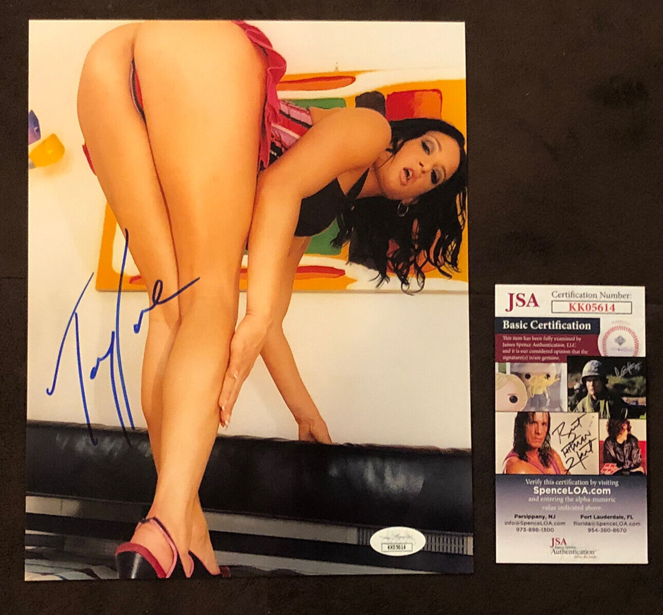 Tory Lane Hand SIGNED 8X10 Photo Poster painting Autograph Sexy Milf Naughty America JSA COA