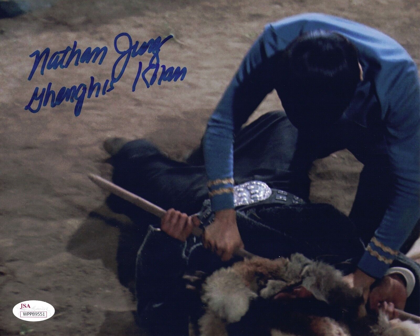 NATHAN JUNG Signed STAR TREK 8x10 GENGHIS KHAN Photo Poster painting IN PERSON Autograph JSA COA