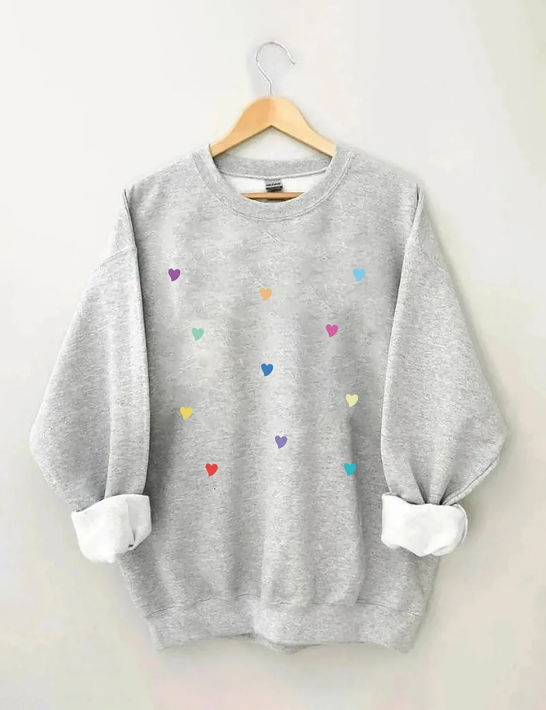 Colorful Hearts Sweatshirt