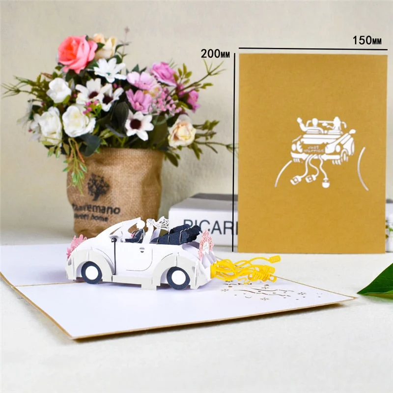 10 Pack 3D Valentines Cards Pop-up Anniversary Card Wedding Greeting Cards Love for Wife Bridal Shower