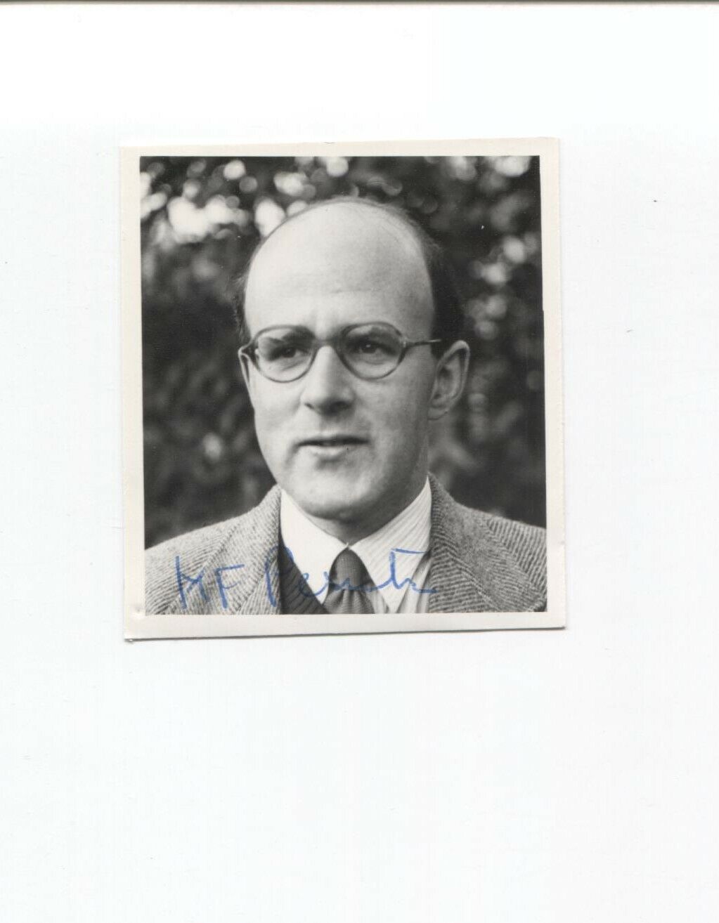 Max F. Perutz Signed Photo Poster painting Autographed Signature Scientist Nobel Prize Winner