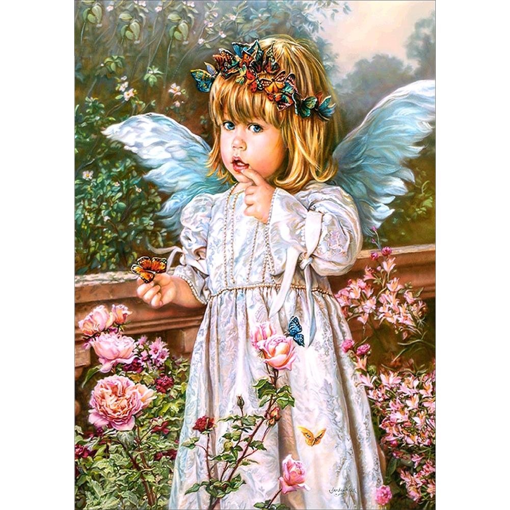 

30*40CM - Angel - Round Drill Diamond Painting, 501 Original