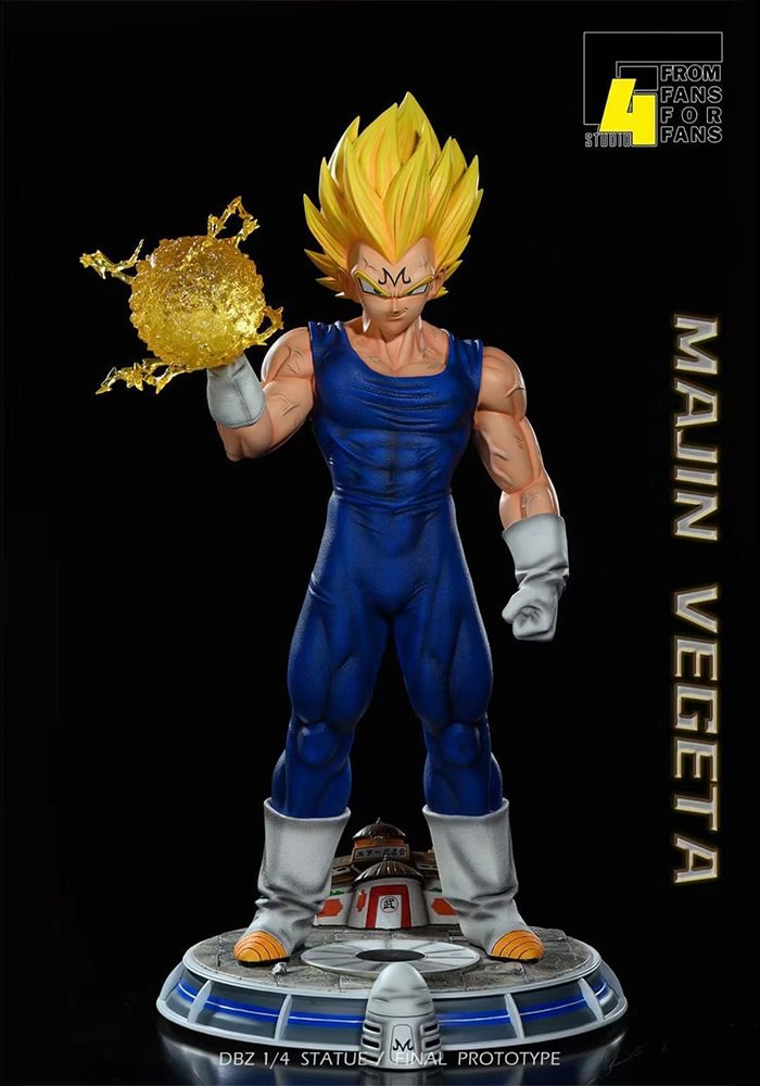 1/4 Scale Majin Vegeta with LED - Dragon Ball Resin Statue - F4 Studios [Pre-Order]-shopify