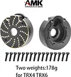 AMK 4pcs Brass Internal Wheel Counter Weight Knuckle Counterweight 89g/pcs for 1/10 RC Crawler TRX-6 TRX-4 Bronco Defender Upgrade