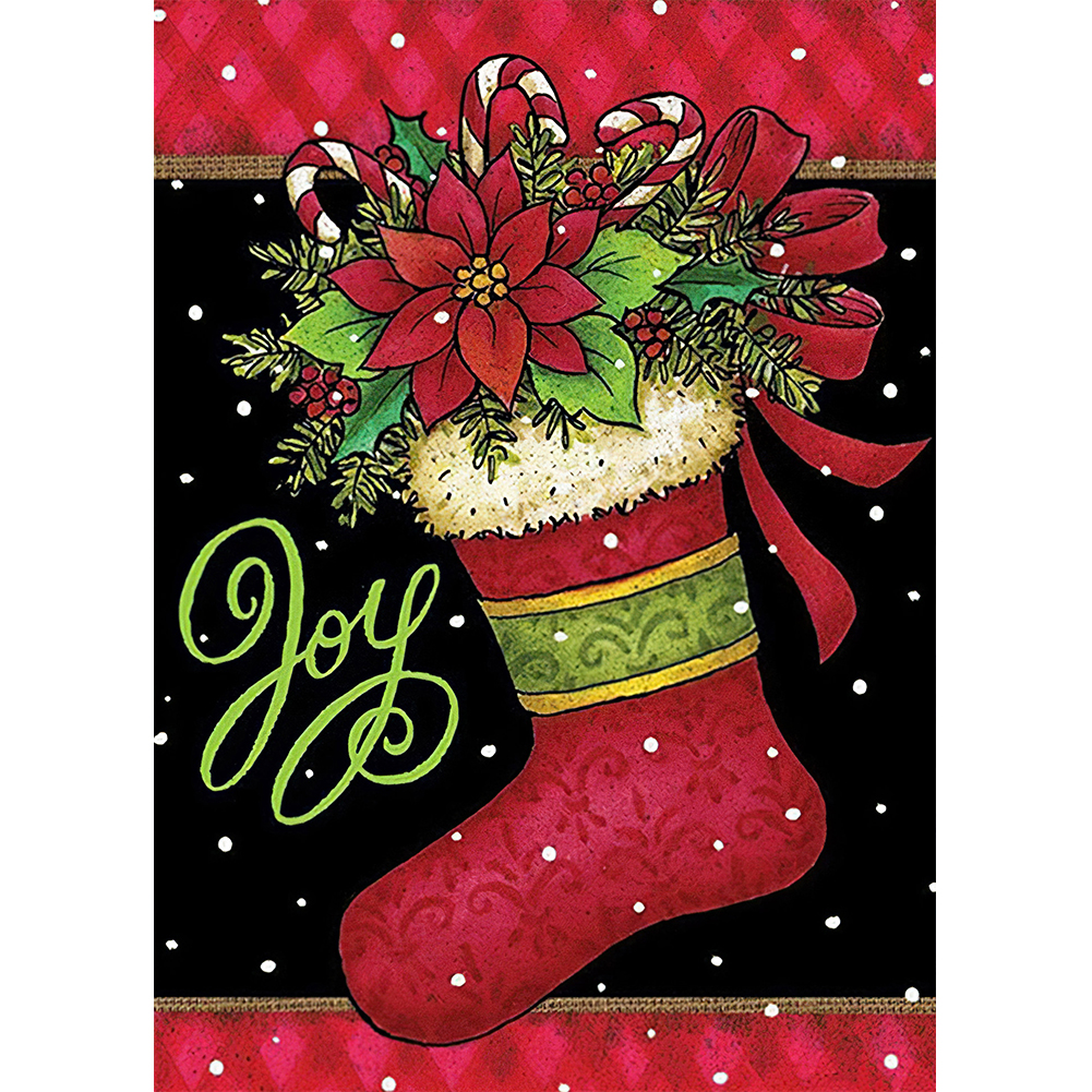 

Christmas Sock - Round Drill Diamond Painting - 30*40CM, 501 Original
