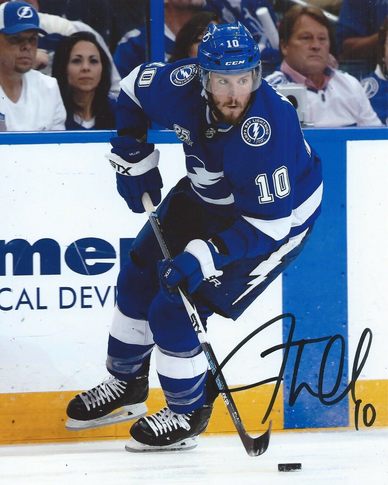 JT Miller Signed 8x10 Photo Poster painting Tampa Bay Lightning Autographed COA