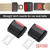 2Pcs Auto Seat Belt Buckle Clip Car Seat Belt Clip Extender Car Seat Belt Tongue