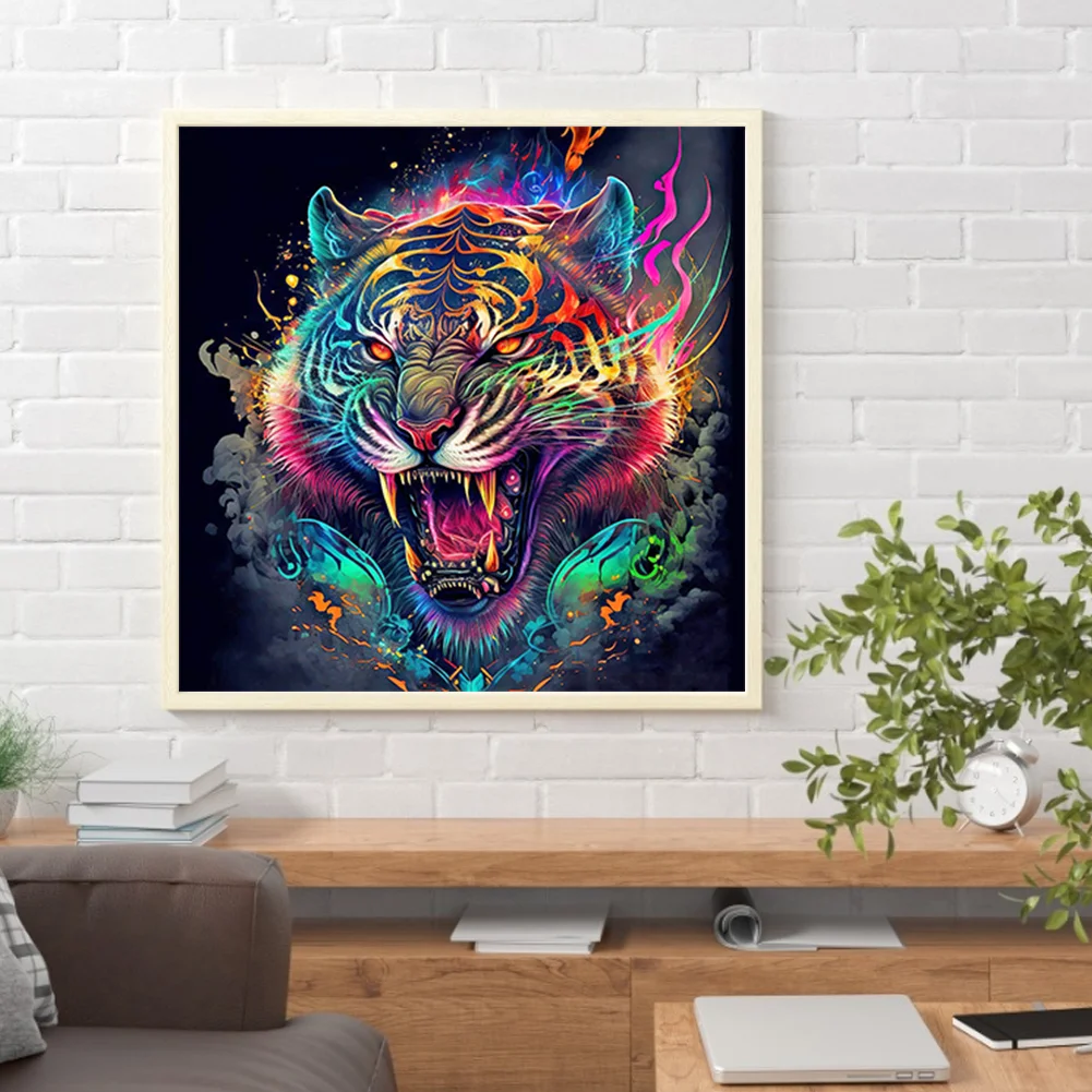 Diamond Painting - Full Round Drill - Tiger(30*30cm)