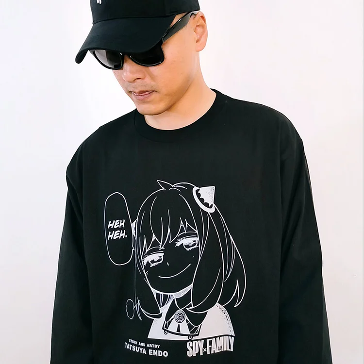 Pure Cotton Spy×Family Anya Forger Long Sleeve T-shirt  weebmemes