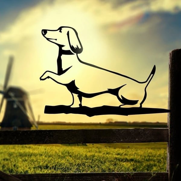 🎁Christmas Gifts🎄50%OFF🐶🔥Metal Dog Silhouette Puppy -  Home & Garden Decor