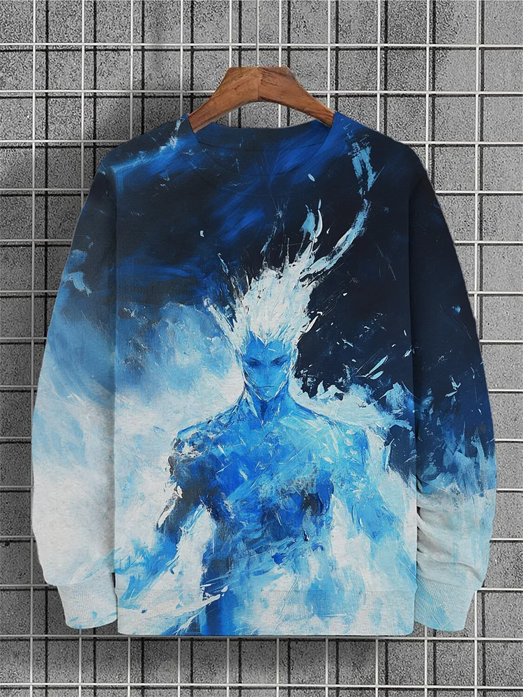 Men's Ice Man Art Print Casual Sweatshirt