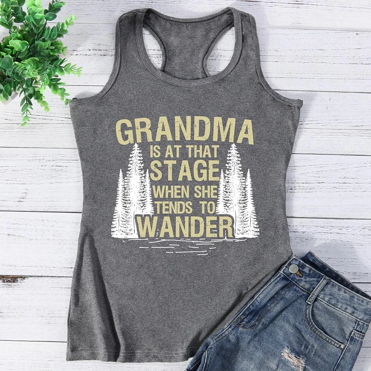 Hiking Grandma Hiker Outdoor Forest Vest Top-Annaletters